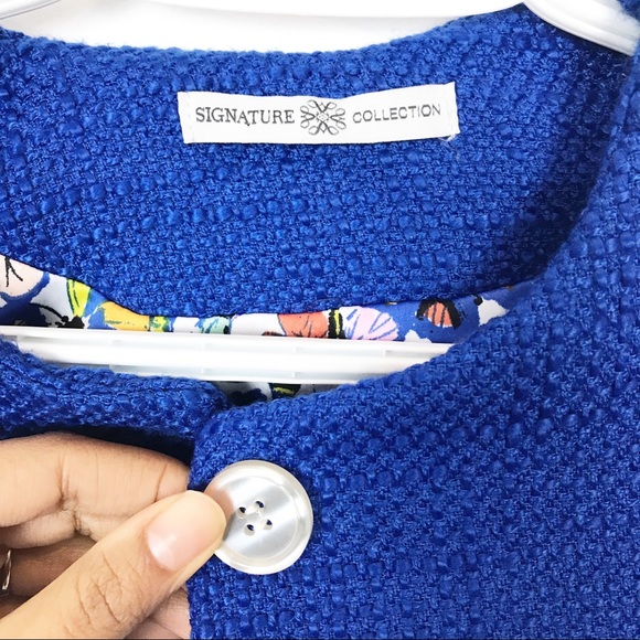 Gorgeous Vibrant Blue Spring Jacket - Picture 4 of 8